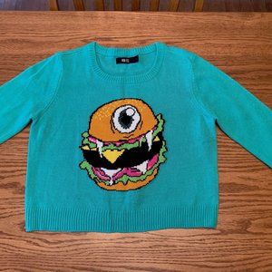 SOLD - Iron Fist Cycloburger Cropped Knit Sweater